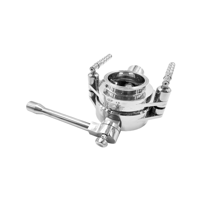 Aseptyczny dzielony zawór motylkowy